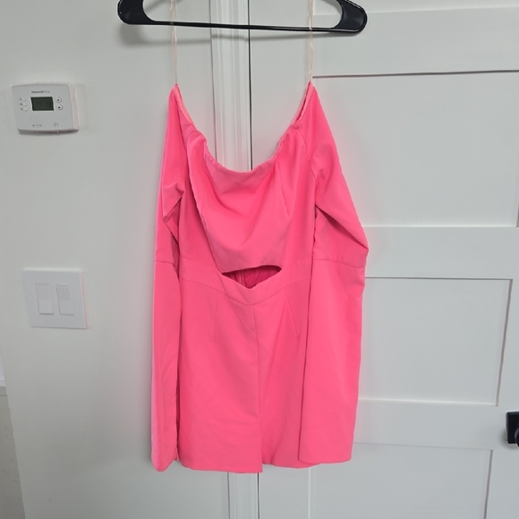 Elegant Pink Women's Off Shouldee Romper SIZE 6 UK - Picture 1 of 2